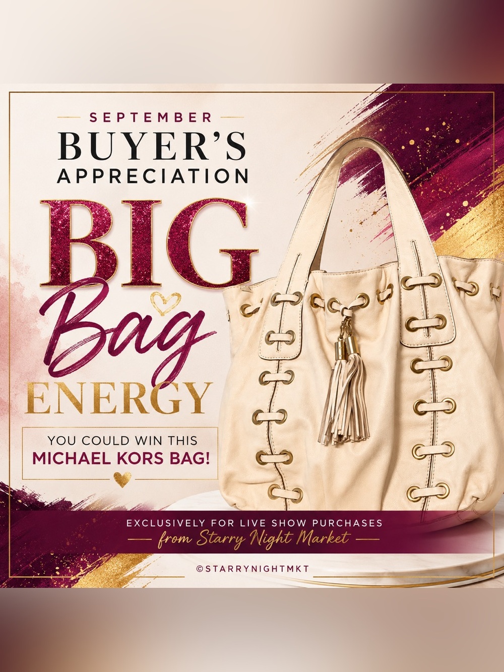 👜🍆 Big Bag Energy - Starry Buyer’s Appreciation - September 🍆👜